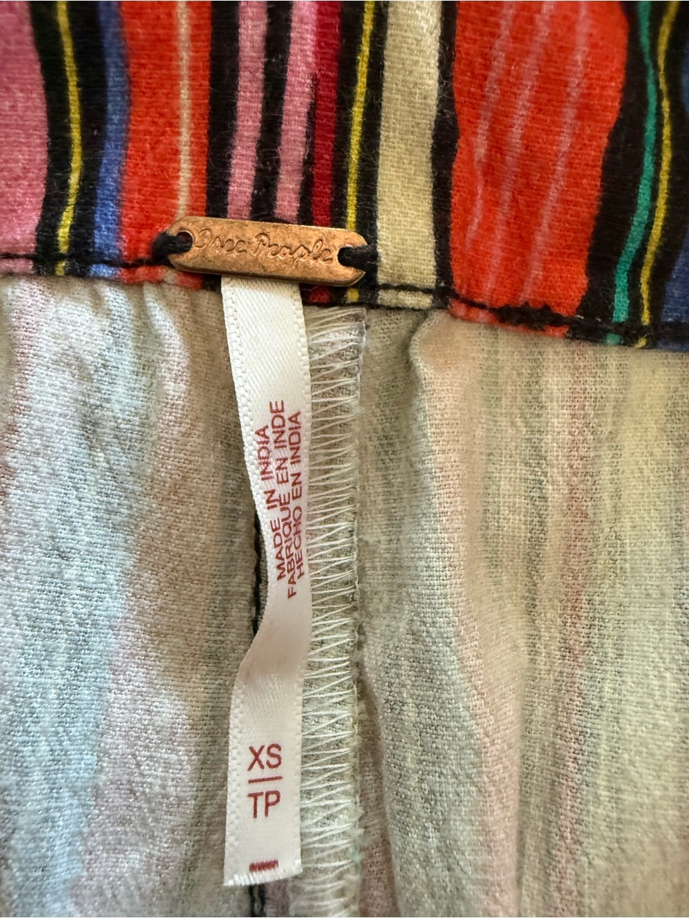 Free People Multicolor Striped Ankle Pants - Picture 2 of 4